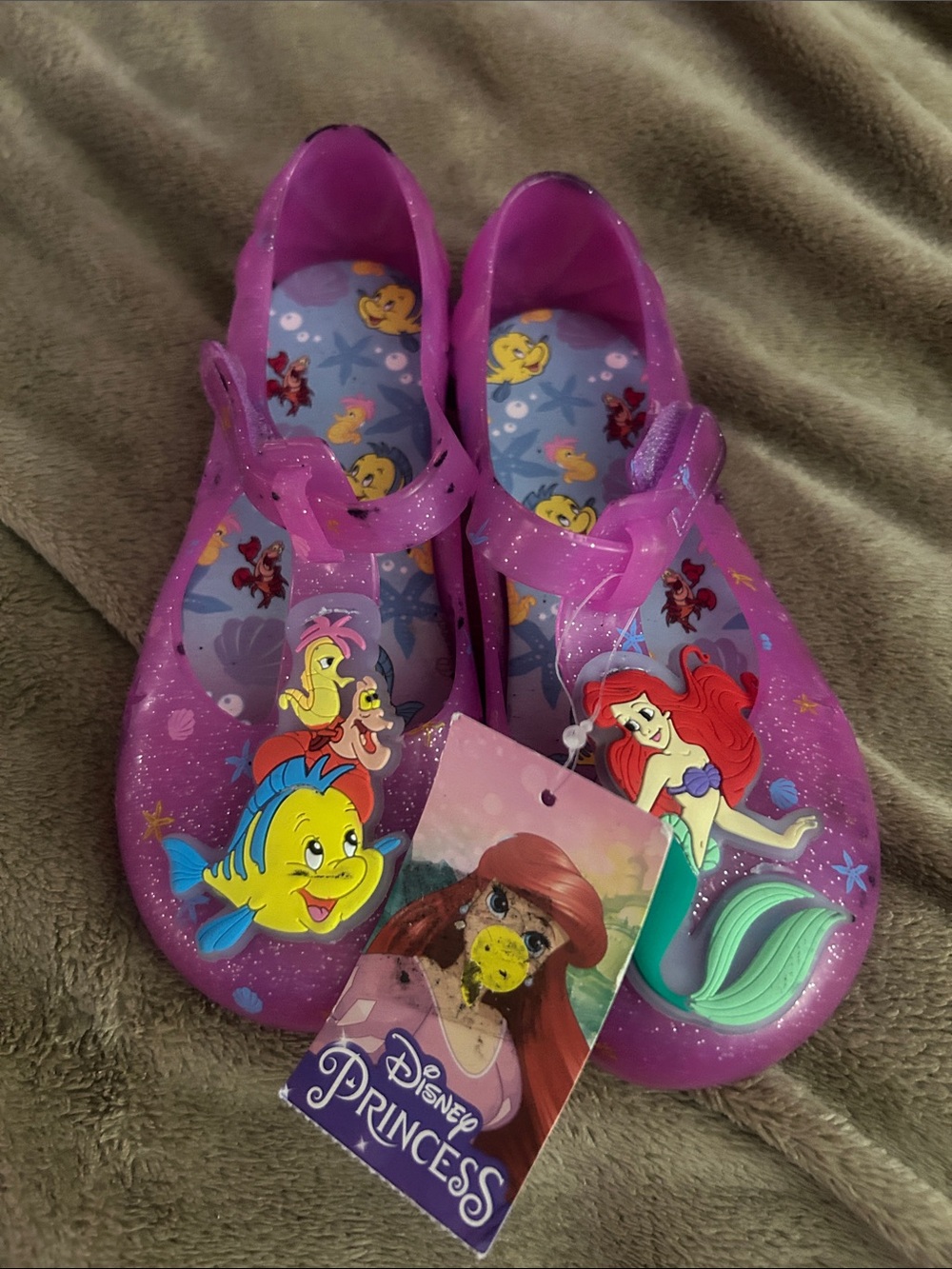 Girls Disney princess jelly sandals